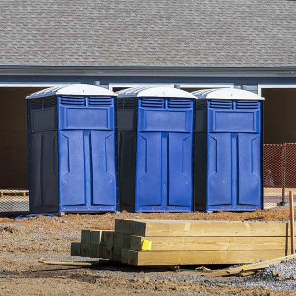 how can i report damages or issues with the porta potties during my rental period in Hingham MT